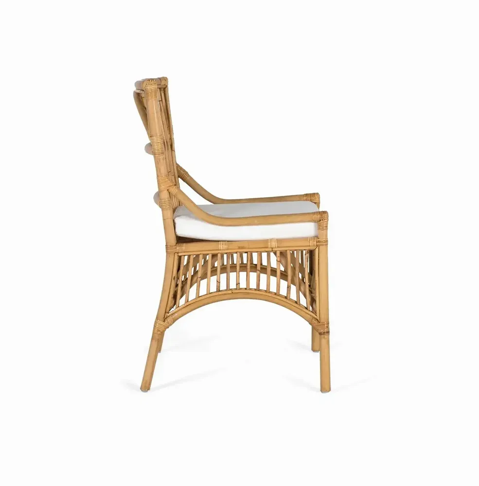 Chairs - Set of 2 rattan chairs with padded cushions - GINER Y COLOMER
