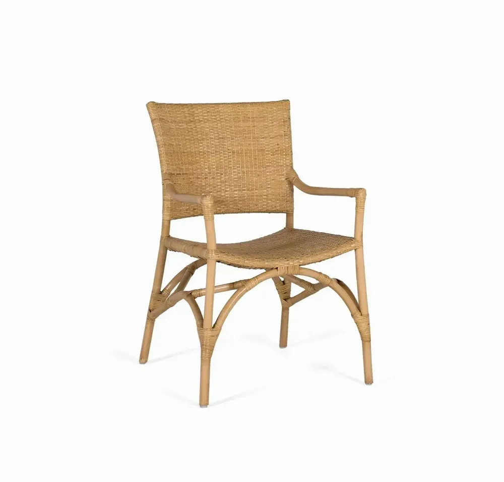 Chairs - Set of 2 rattan chairs with bamboo frame - GINER Y COLOMER