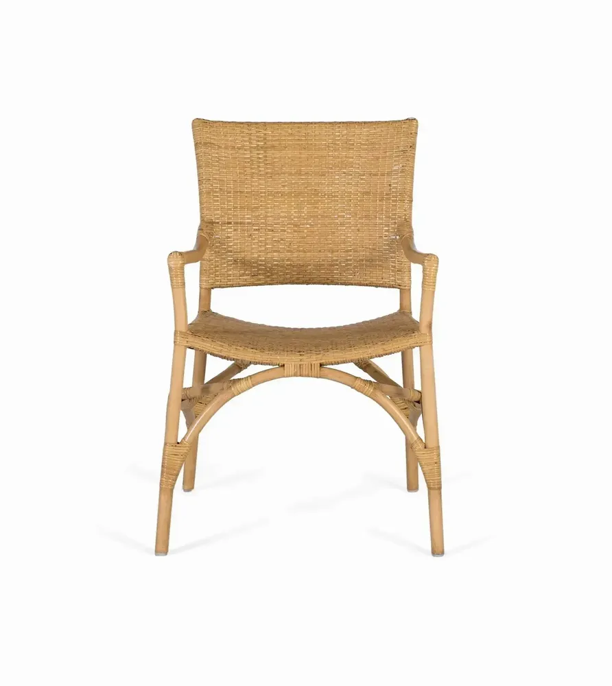 Chairs - Set of 2 rattan chairs with bamboo frame - GINER Y COLOMER