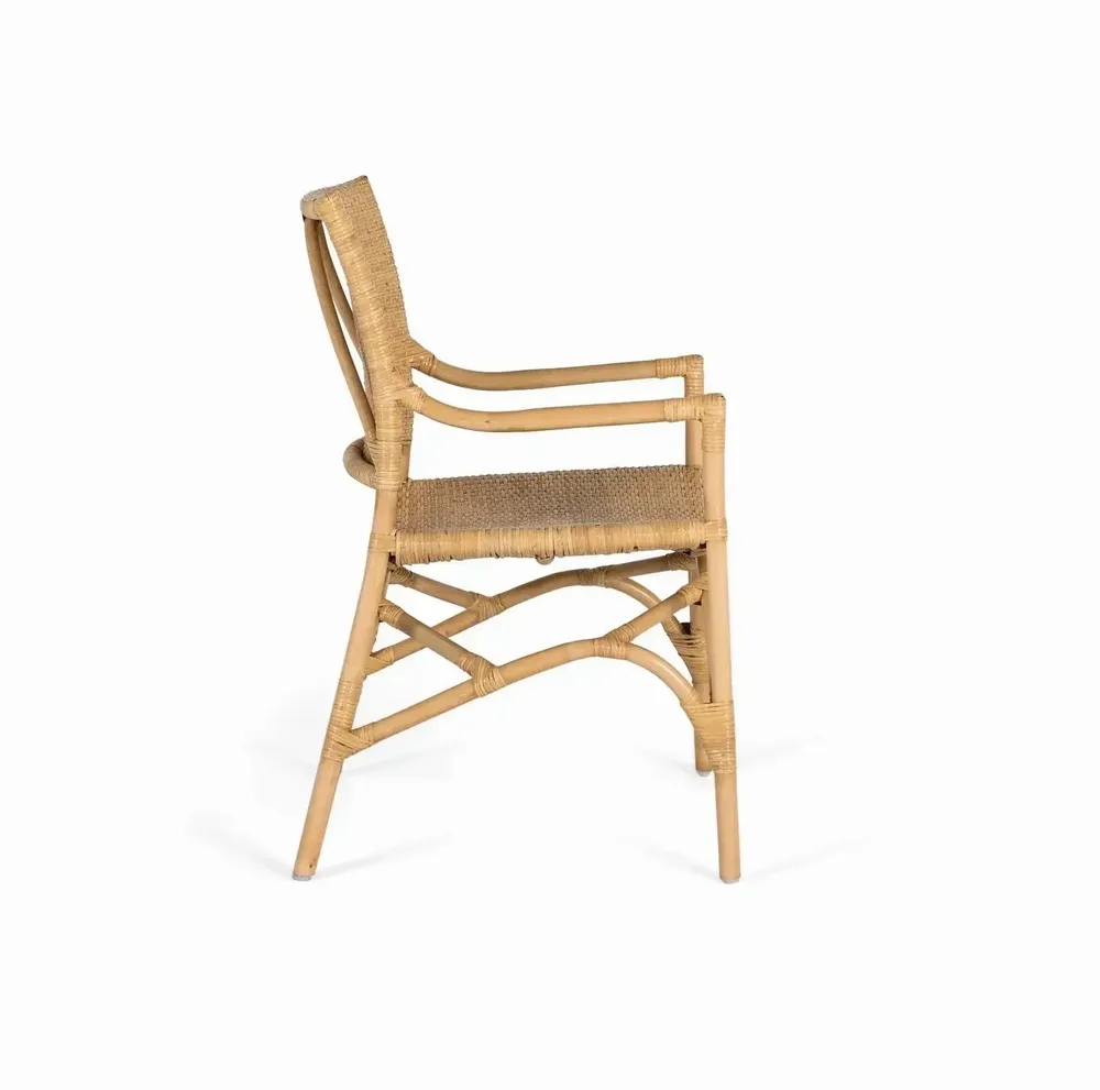 Chairs - Set of 2 rattan chairs with bamboo frame - GINER Y COLOMER