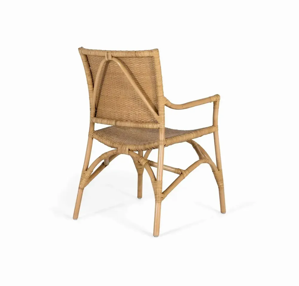 Chairs - Set of 2 rattan chairs with bamboo frame - GINER Y COLOMER