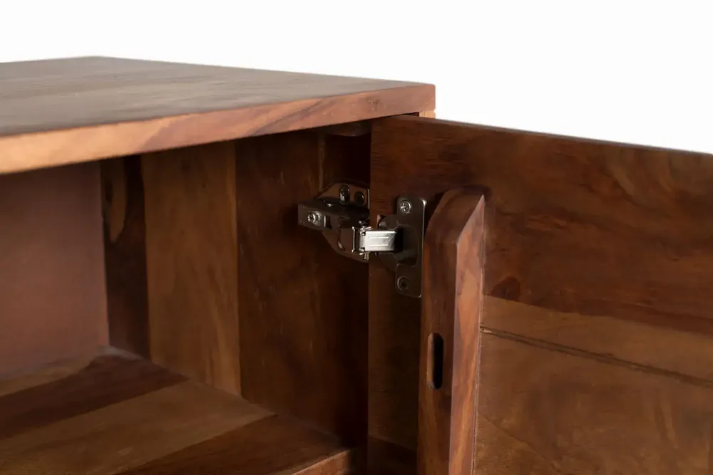 Sideboards - 4-door sideboard in rosewood with metal legs - GINER Y COLOMER