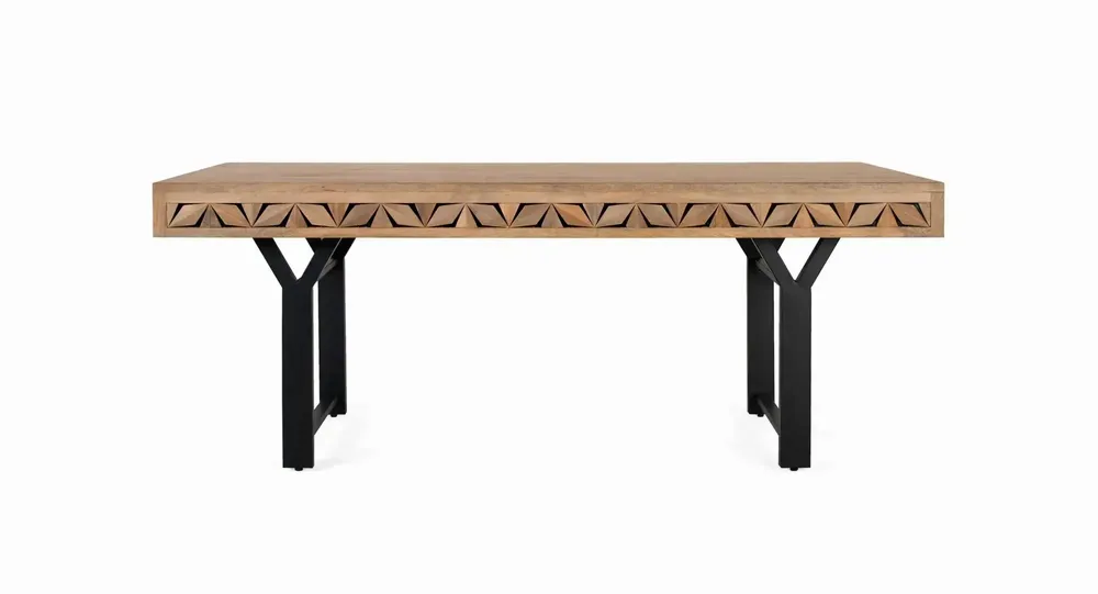 Tables Salle à Manger - Table à manger rectangulaire en bois de manguier 200 cm - GINER Y COLOMER