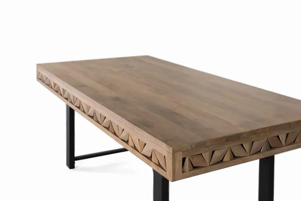 Tables Salle à Manger - Table à manger rectangulaire en bois de manguier 200 cm - GINER Y COLOMER