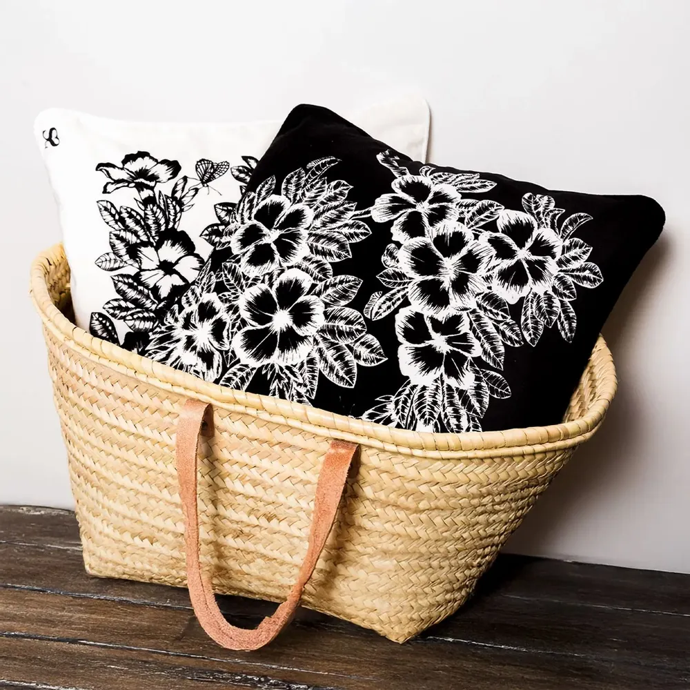 Fabric cushions - 'Lei' Velvet Cushion Cover, 40 x 40cm - SHAKU