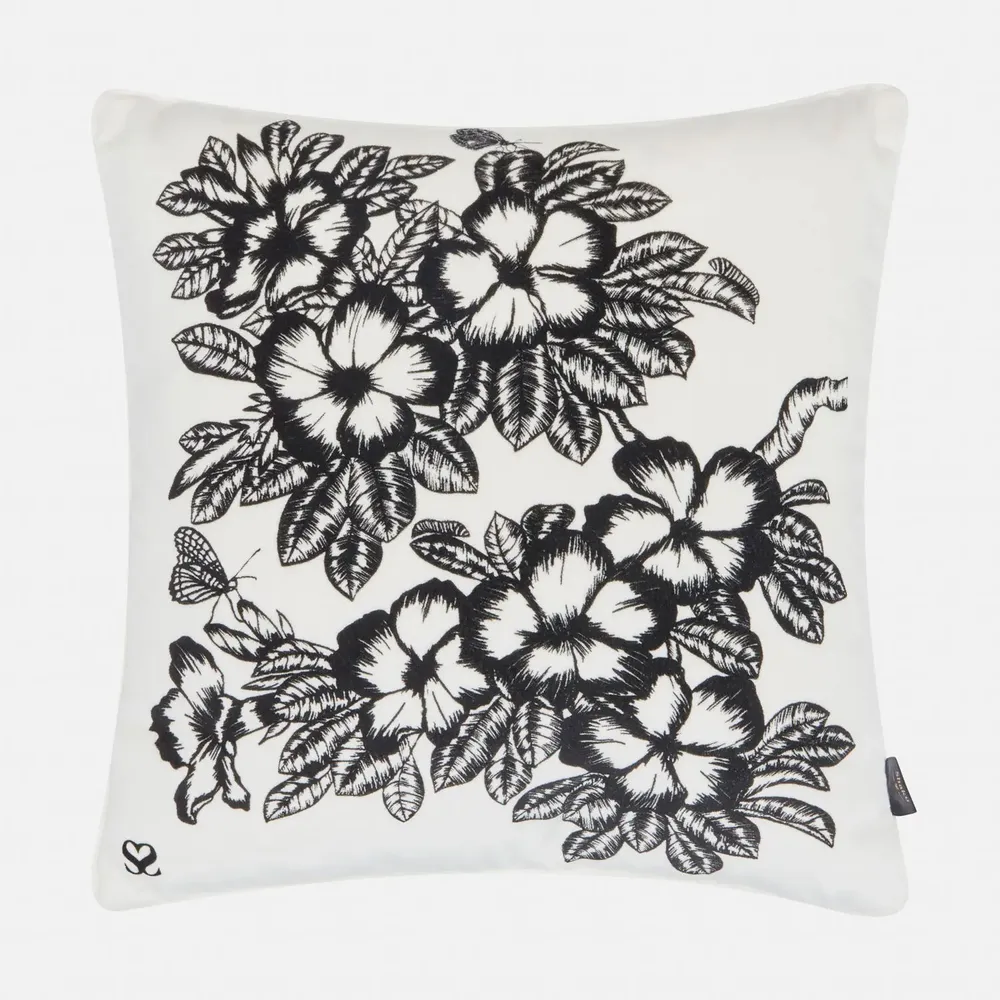 Fabric cushions - 'Lei' Velvet Cushion Cover, 40 x 40cm - SHAKU