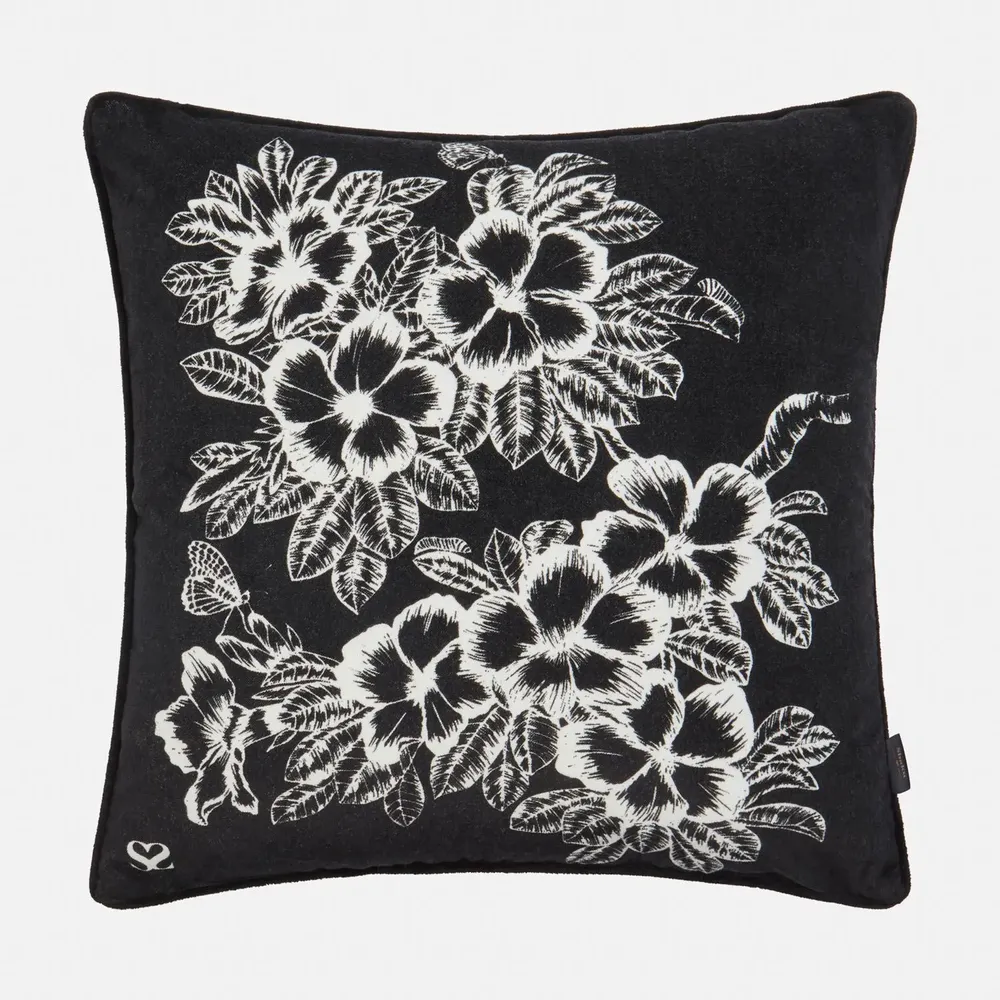 Fabric cushions - 'Lei' Velvet Cushion Cover, 40 x 40cm - SHAKU