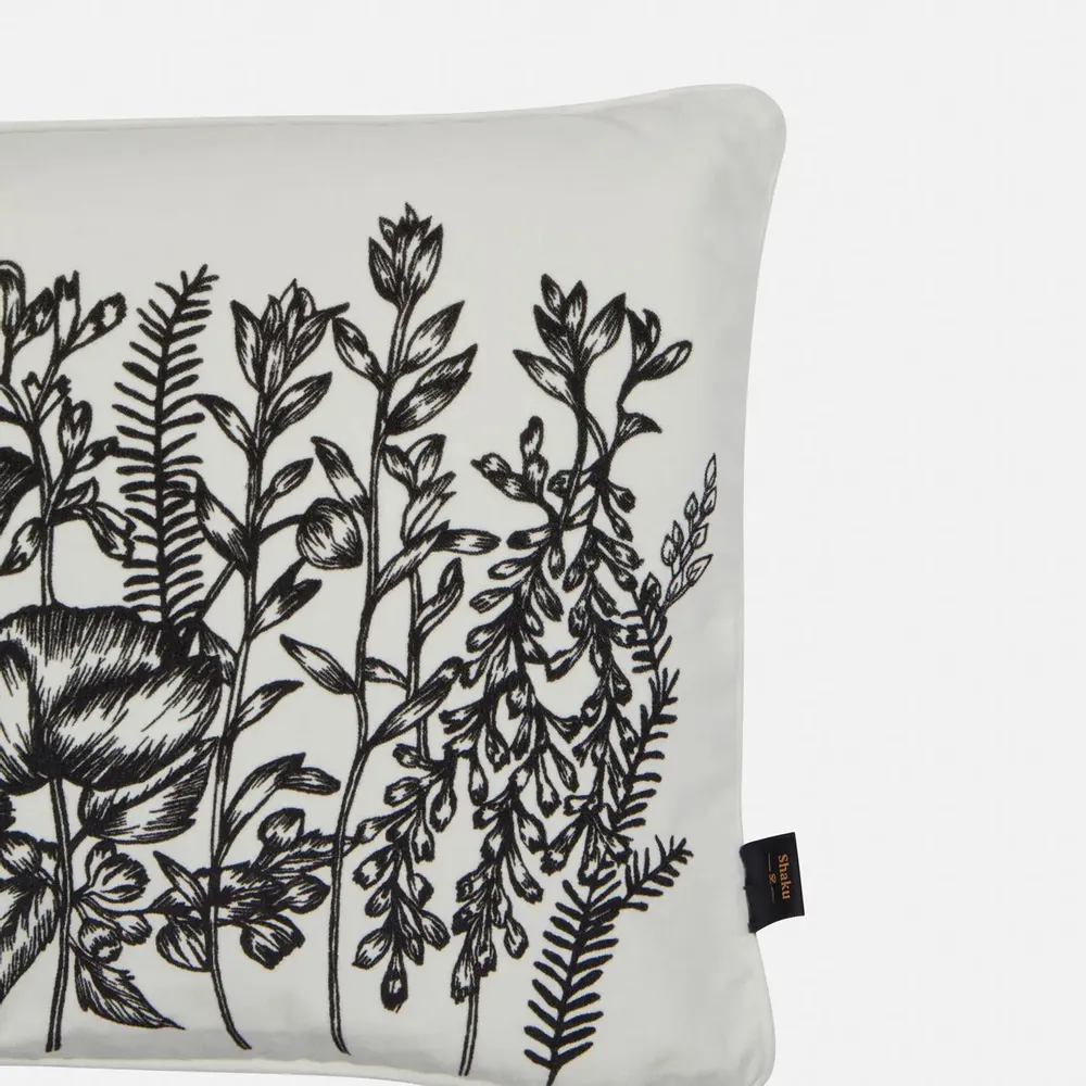 Fabric cushions - 'Meadow' Velvet Cushion Cover, 50x35cm - SHAKU