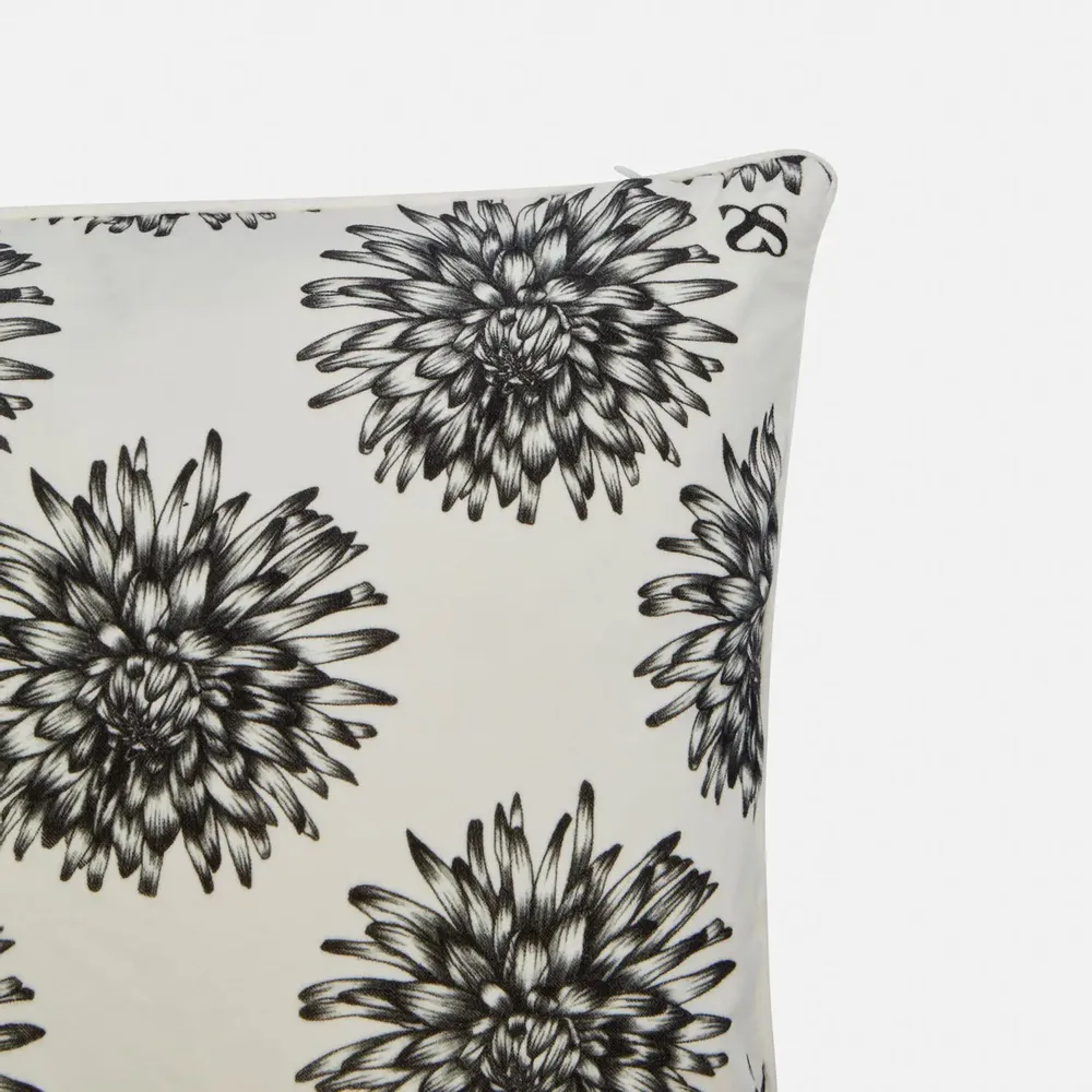 Fabric cushions - 'Dahlia' Velvet Cushion Cover, 60x60cm - SHAKU