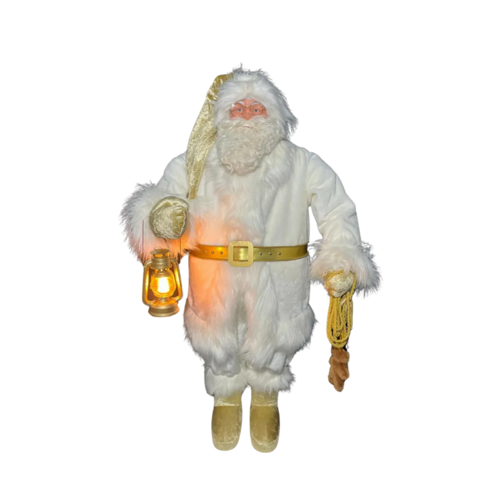 Autres décorations de Noël - Pere Noel blanc et ours polaire - ANIMATE FACTORY