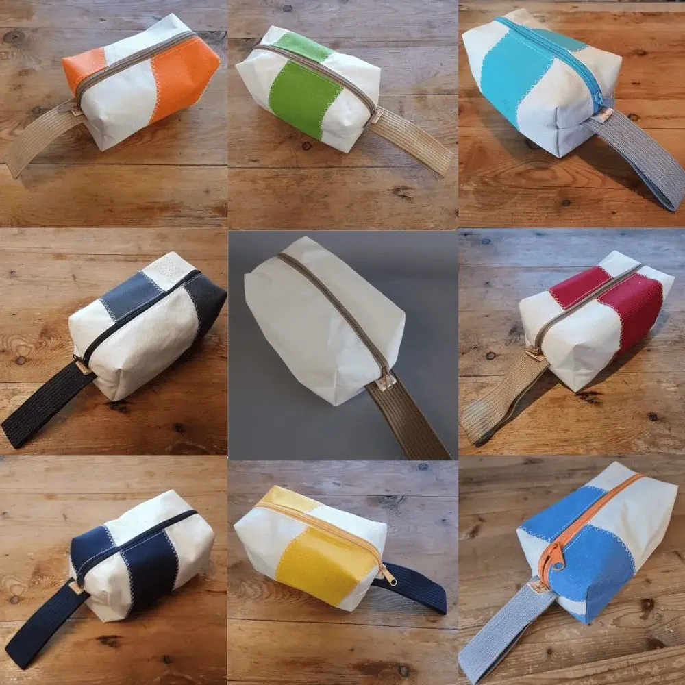 Pochettes - Accessoires en voiles de bateau recyclées - écoresponsables - français - LES TOILES DU LARGE