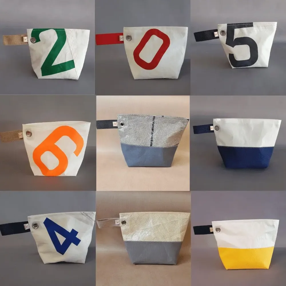 Pochettes - Accessoires en voiles de bateau recyclées - écoresponsables - français - LES TOILES DU LARGE