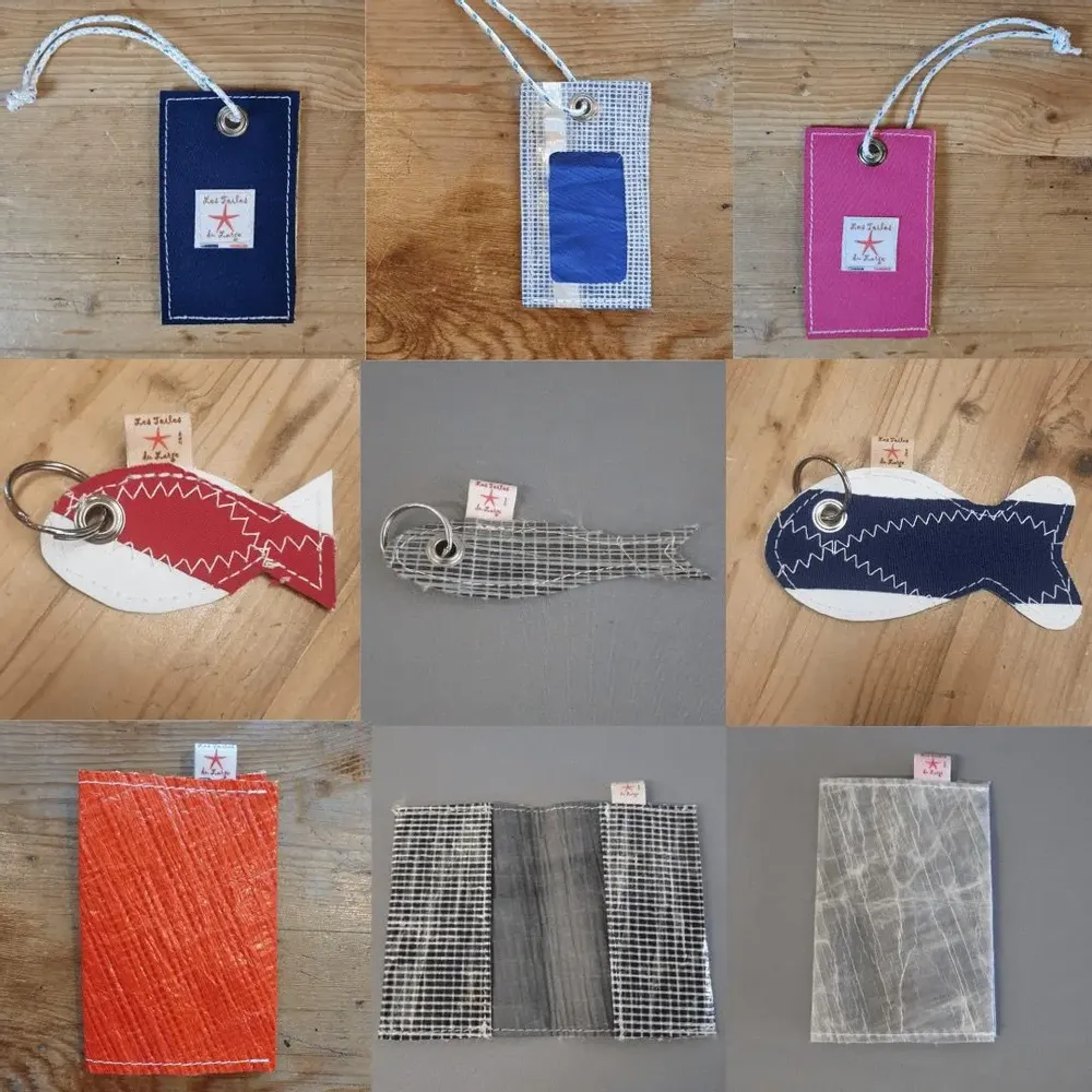 Pochettes - Accessoires en voiles de bateau recyclées - écoresponsables - français - LES TOILES DU LARGE