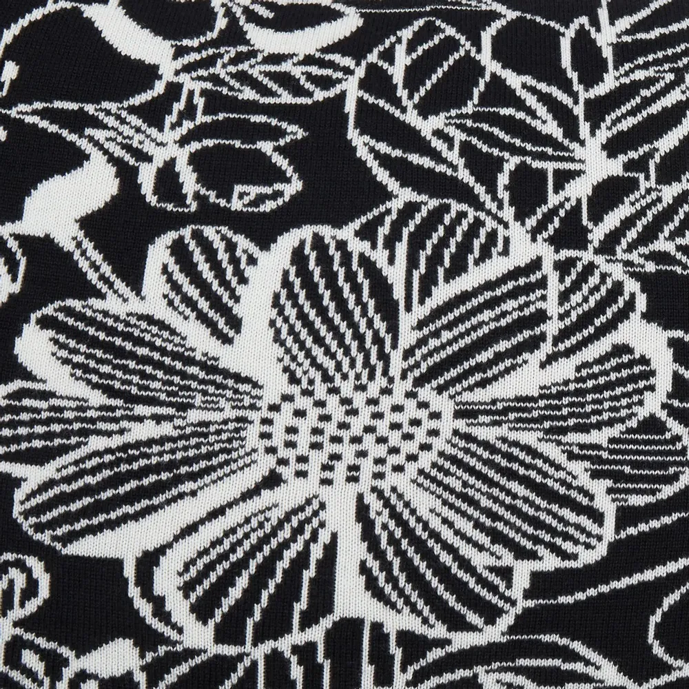 Fabric cushions - 'Floral Figment' Wool Cushion, 50x50cm - SHAKU