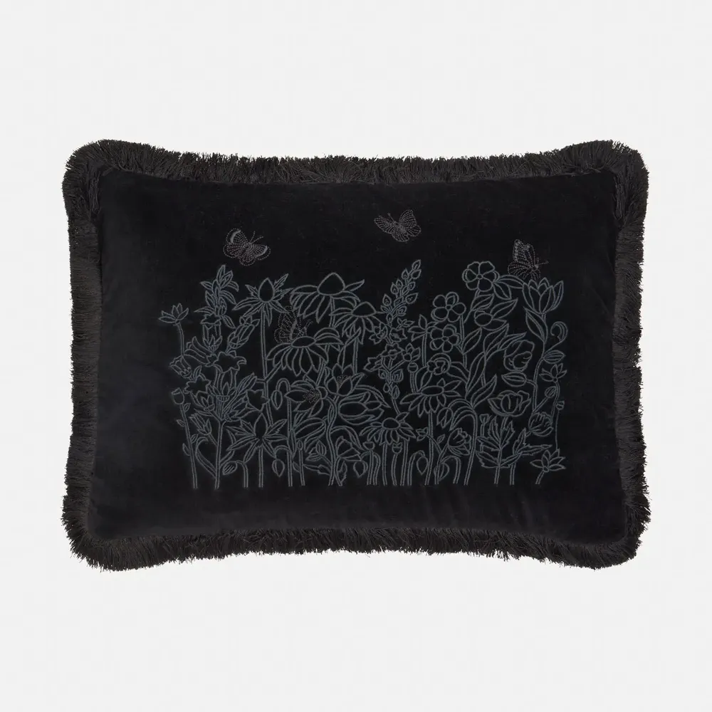 Coussins textile - Coussin brodé « Sweet Vista », 50 x 35 cm - SHAKU