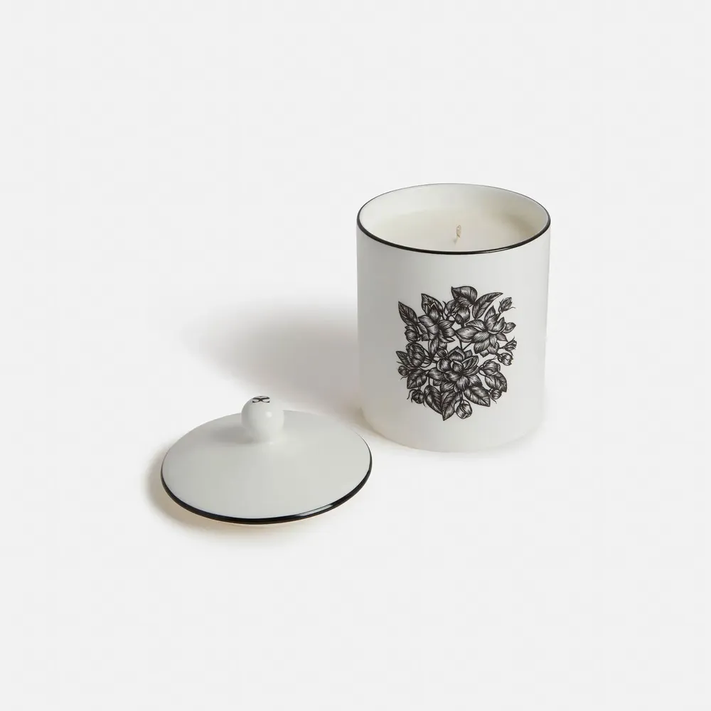 Candles - Jasmine Scented Bone China Candle - SHAKU