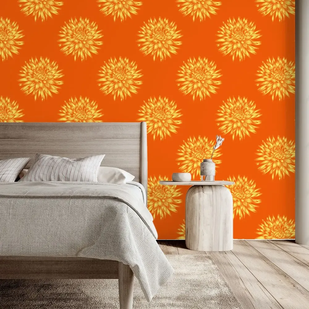 Wallpaper - Dahlia Sunshine Wallpaper - SHAKU