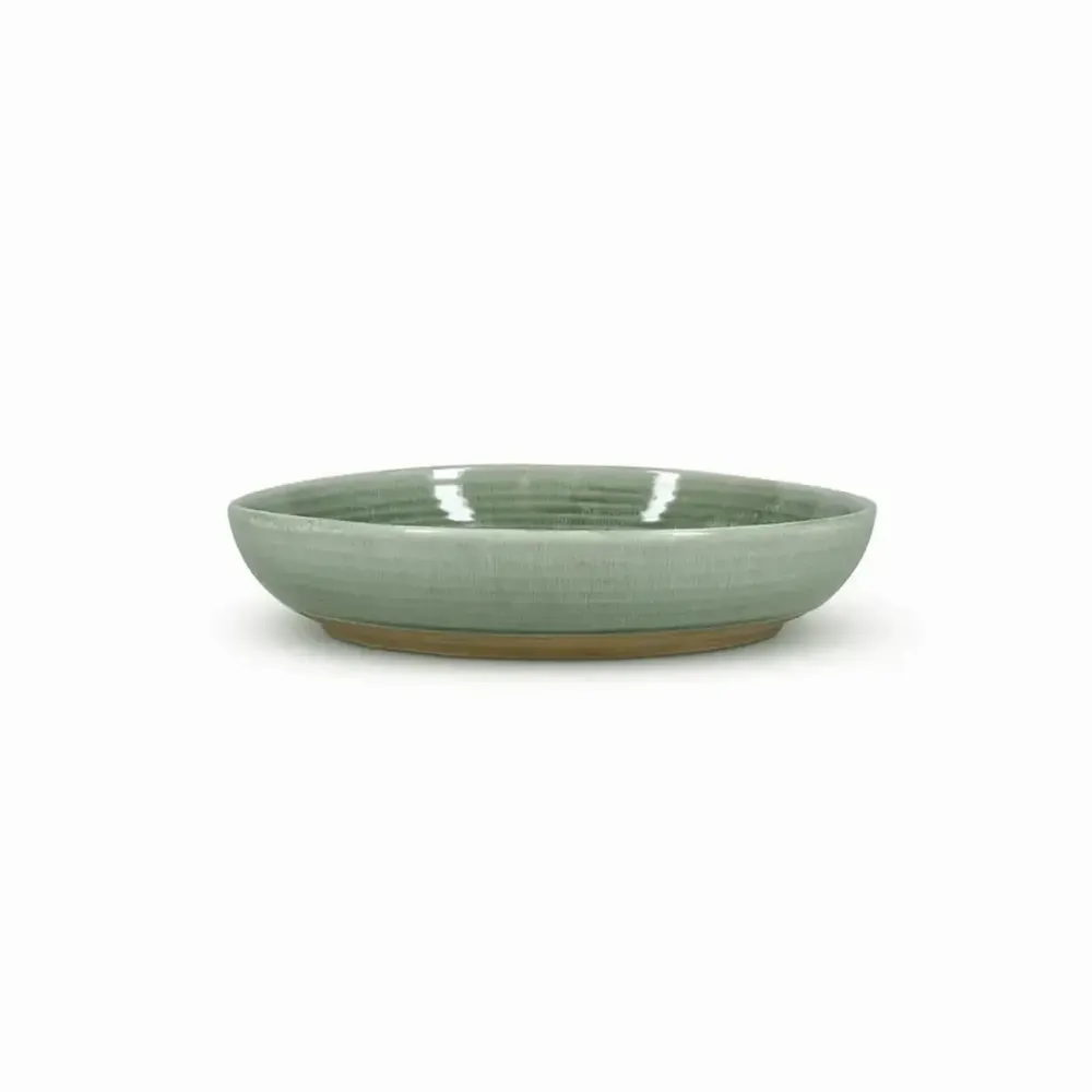 Assiettes au quotidien - Plat à servir 28xH6cm vert Cameo - SALT&PEPPER