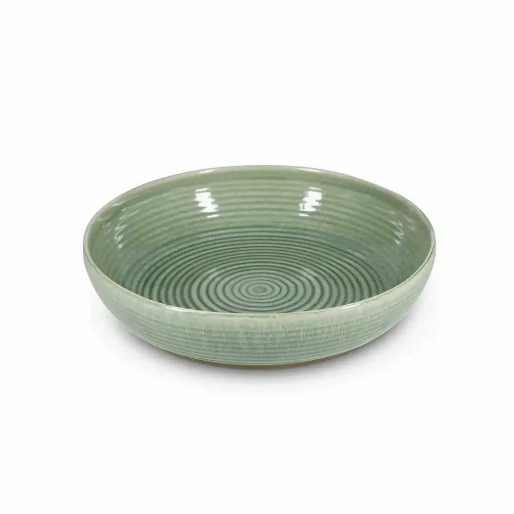 Assiettes au quotidien - Plat à servir 32xH7,5cm vert Cameo - SALT&PEPPER