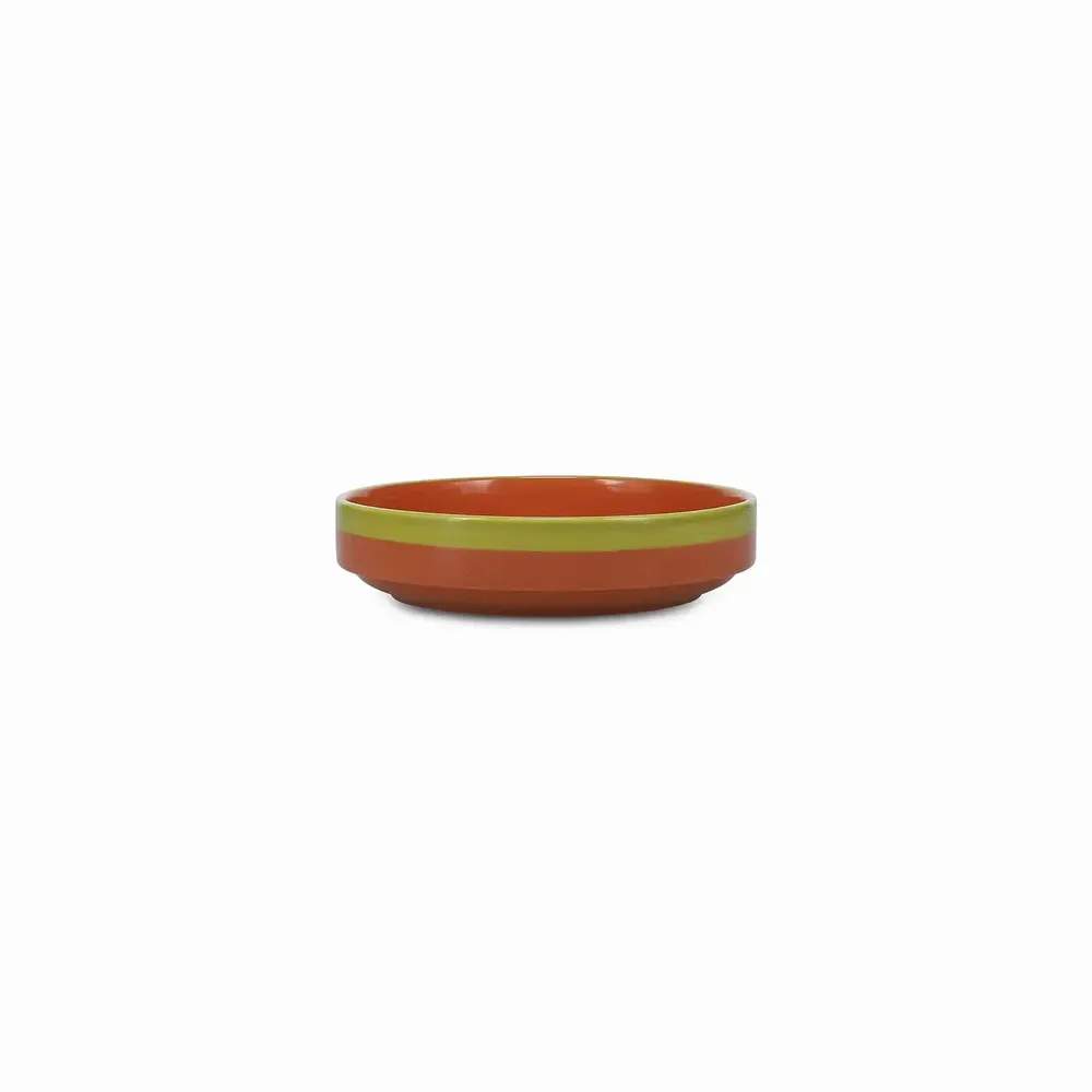 Bowls - Bowl 21x5cm orange/green Duo - ONA