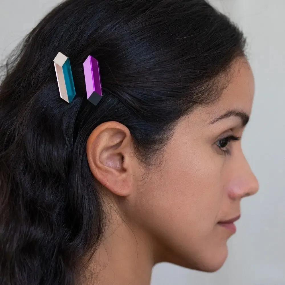 Children's apparel - Prisma Pin Small – Geometric Hair & Style Accessory for Everyday Flair - PAMELA COROMOTO