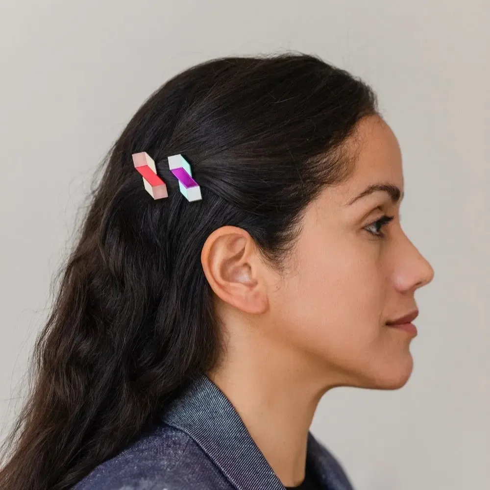 Children's apparel - Prisma Pin Small – Geometric Hair & Style Accessory for Everyday Flair - PAMELA COROMOTO