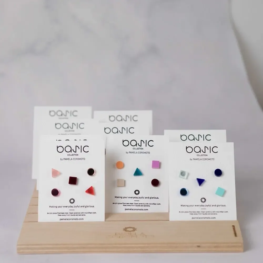 Children's apparel - Basic Mini / Best-Selling Set of 5 Upcycled Earrings for all ages - PAMELA COROMOTO