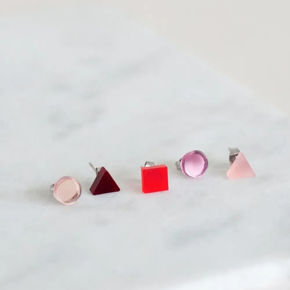 Children's apparel - Basic Mini / Best-Selling Set of 5 Upcycled Earrings for all ages - PAMELA COROMOTO