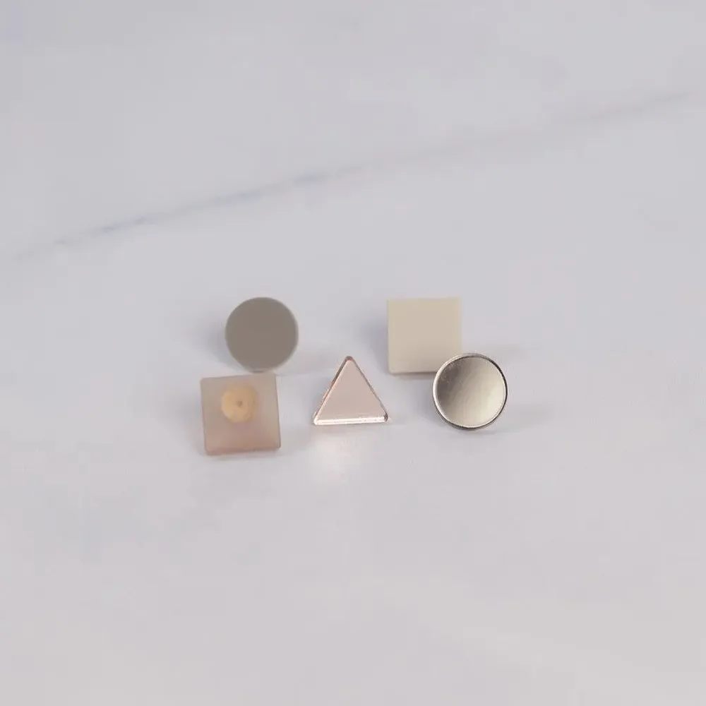 Jewelry - BASIC / Everyday Icons – Upcycled Geometric Stud Earrings - PAMELA COROMOTO