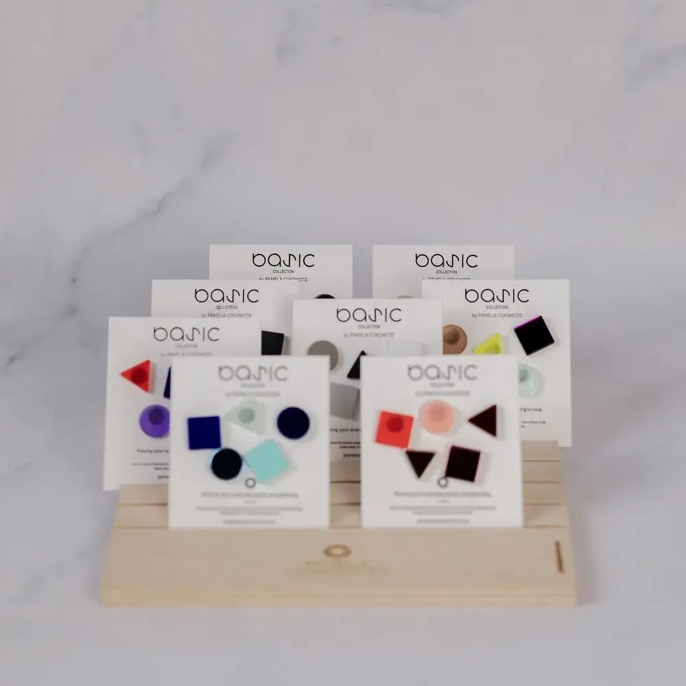 Jewelry - BASIC / Everyday Icons – Upcycled Geometric Stud Earrings - PAMELA COROMOTO
