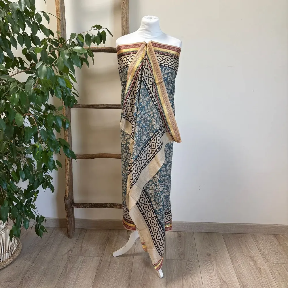 Sarongs - Blockprinted cotton veil - MAISON LILO