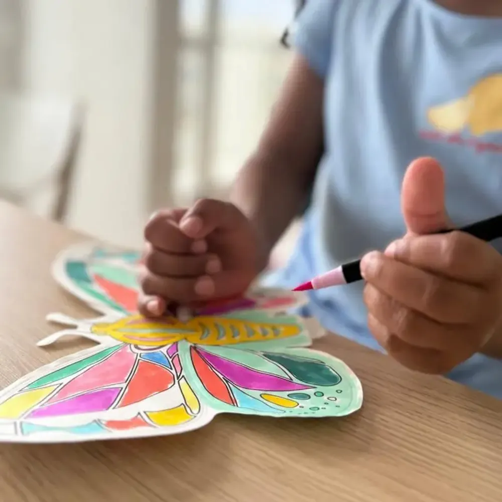 Decorative objects - 2 inflatable butterfly coloring - ARA-CREATIVE