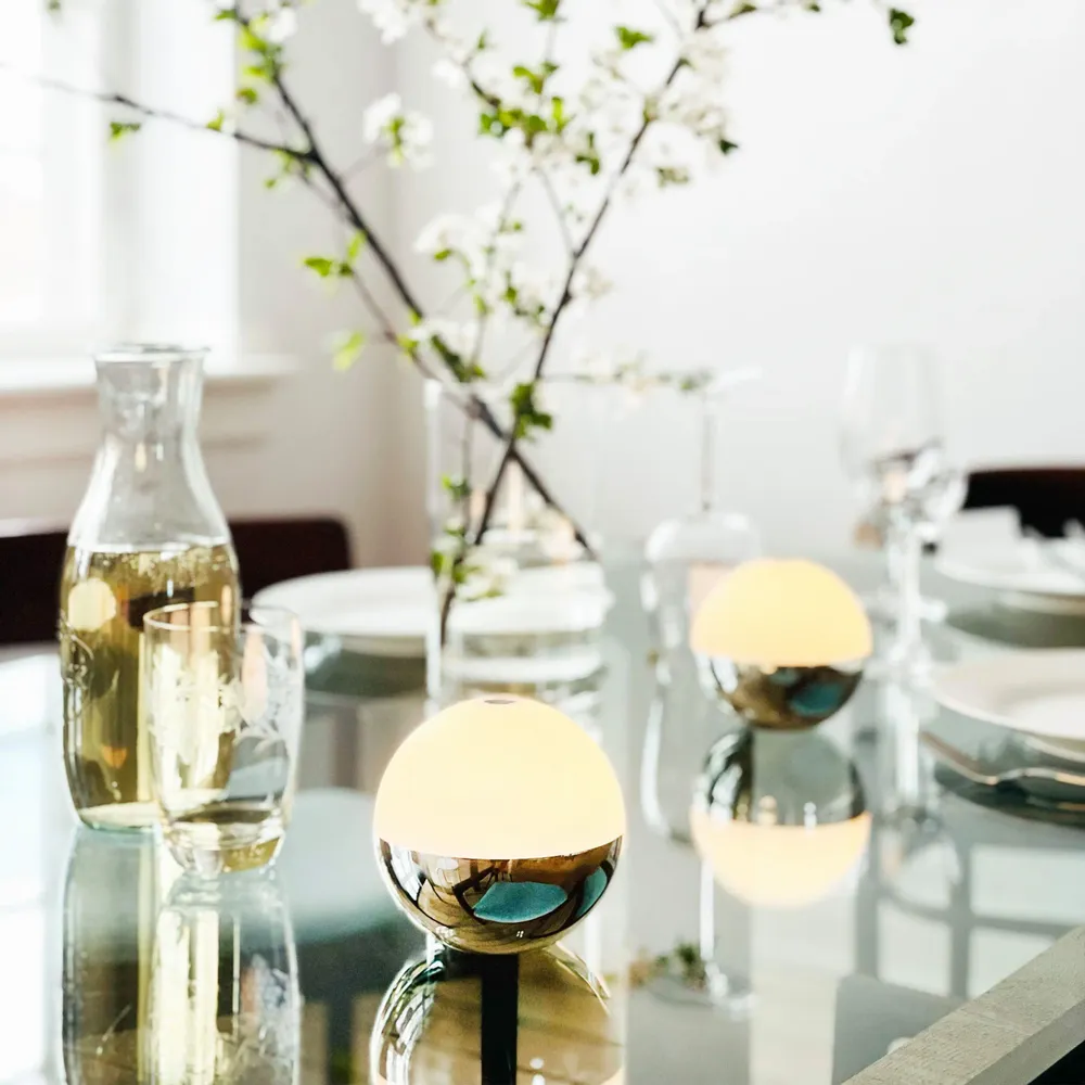 Table lamps - ALBA light ball chrome – Pack of two - DYBERG LARSEN