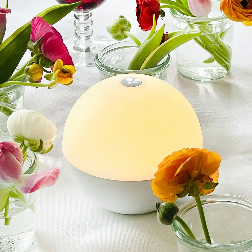 Lampes de table - Boule lumineuse ALBA, blanc brillant — Paquet de deux - DYBERG LARSEN