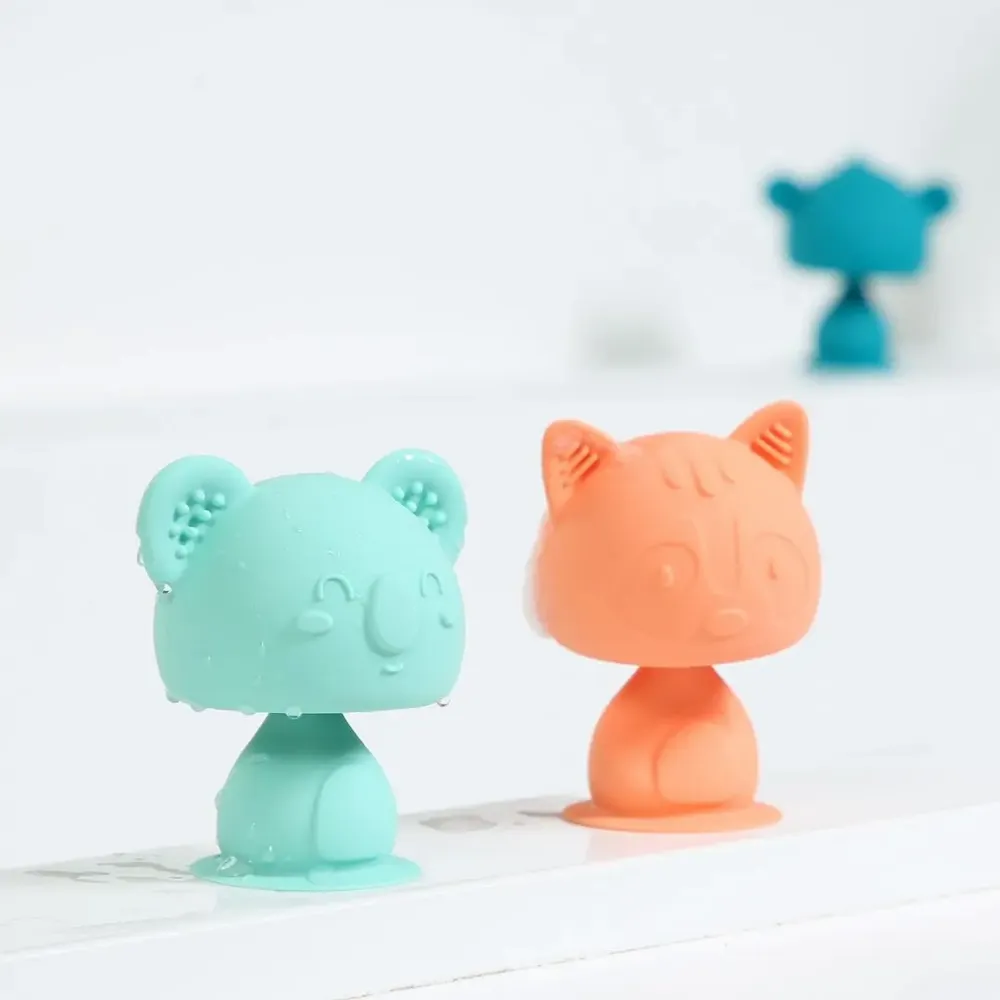 Bath accessories for children - Silicone Suction Cup Animals – Swing Pop – 9 cm - LUDI