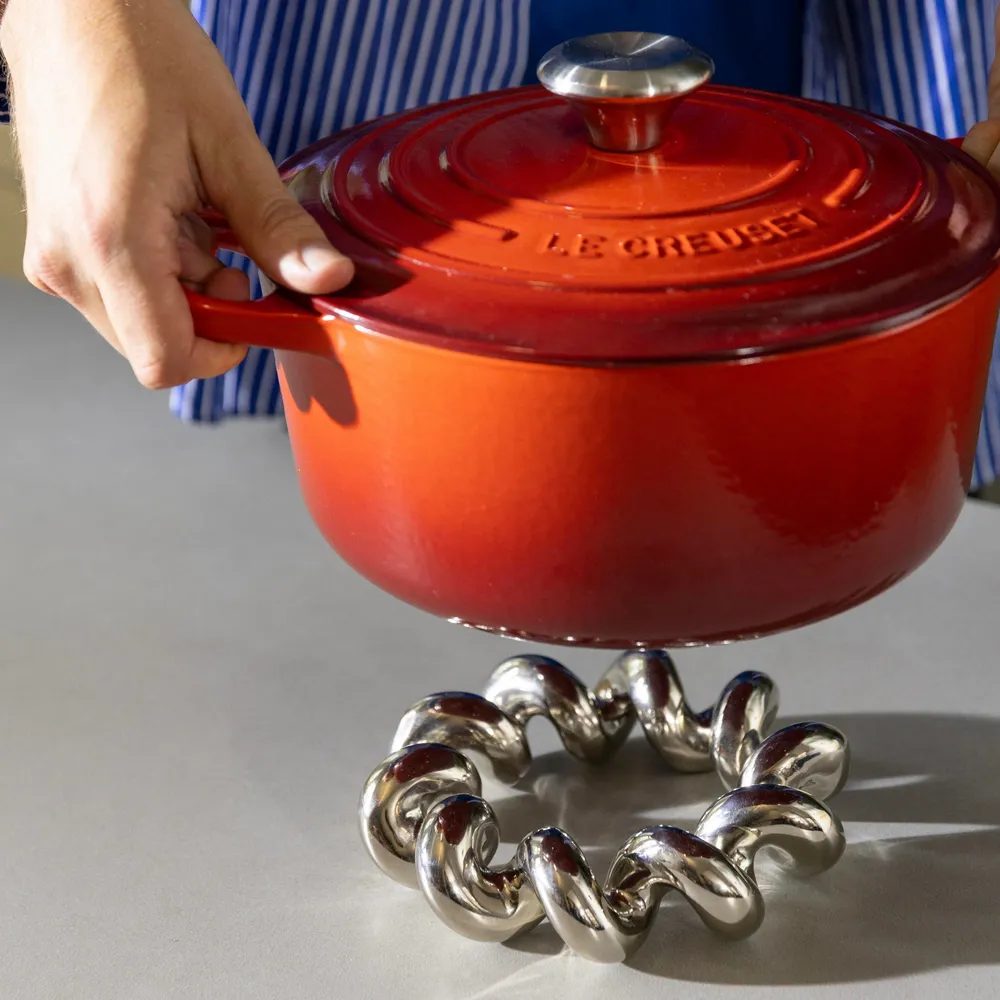 Potholders - Trivet twister silver - &KLEVERING