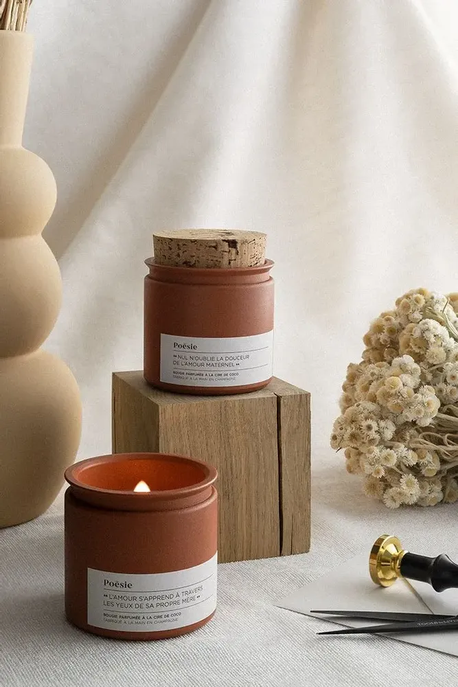 Bougies - Bougie — Collection Classique | Terracotta & Colors - WITH POESIE