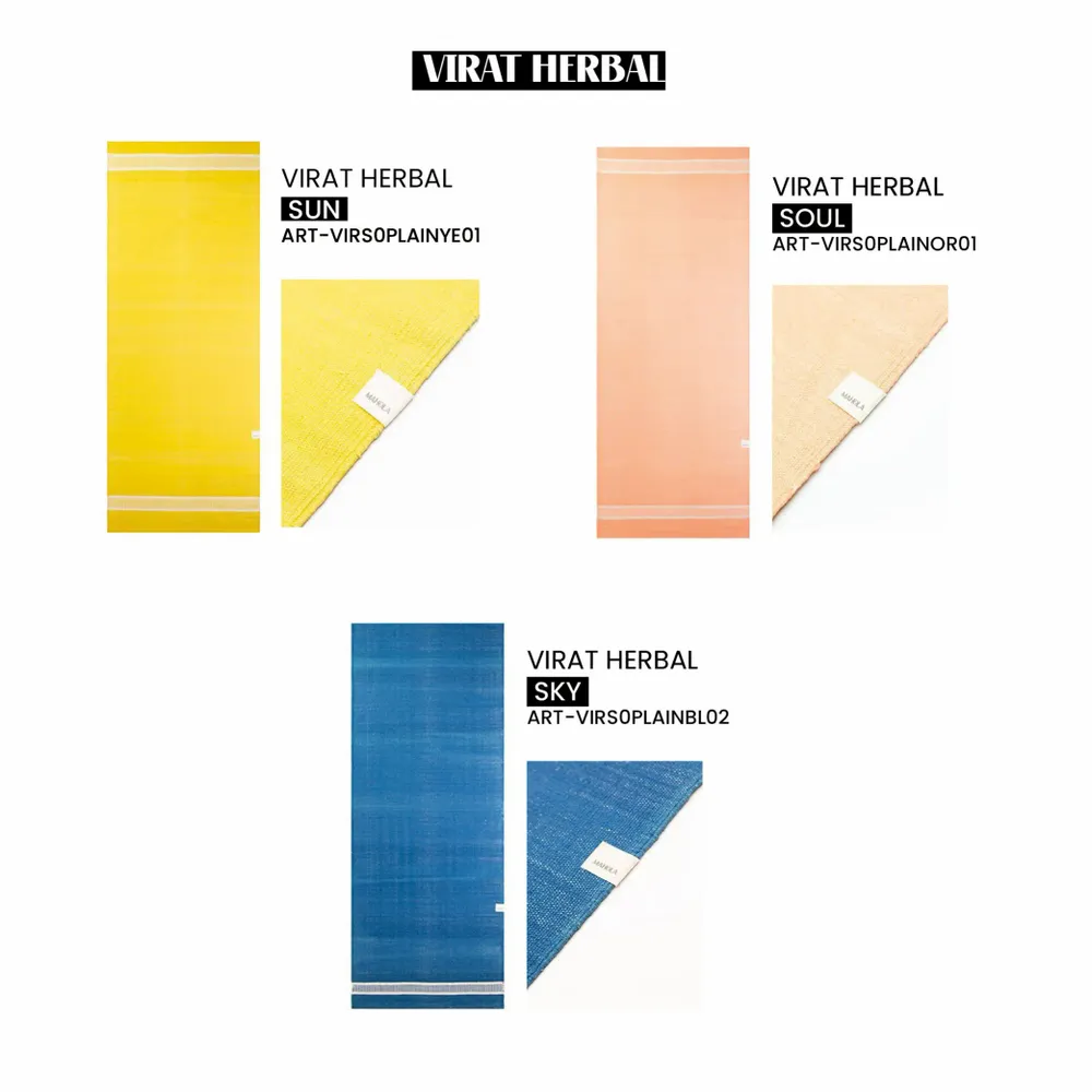 Contemporary carpets - VIRAT HERBAL, the traditional and nomadic yoga mat - MAHOLA YOGA