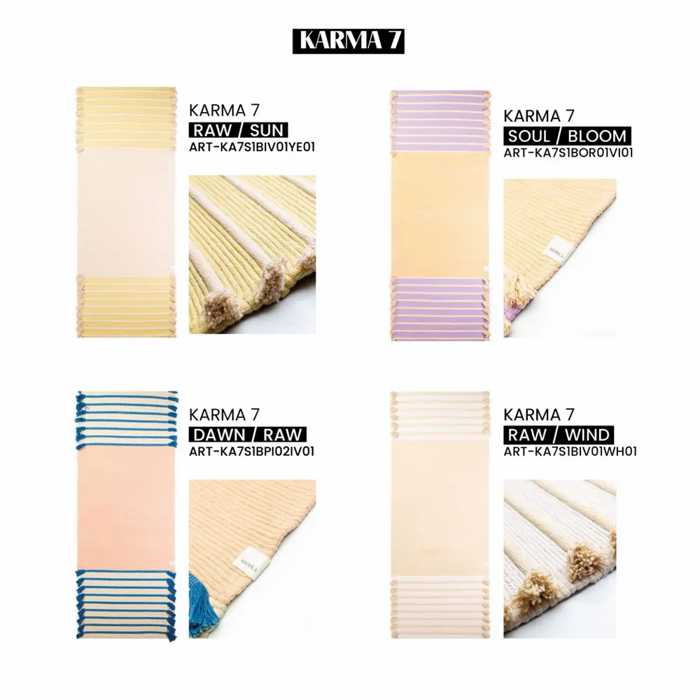 Tapis contemporains - KARMA7, Le tapis de Yoga Ayurvédique et Bio - MAHOLA YOGA