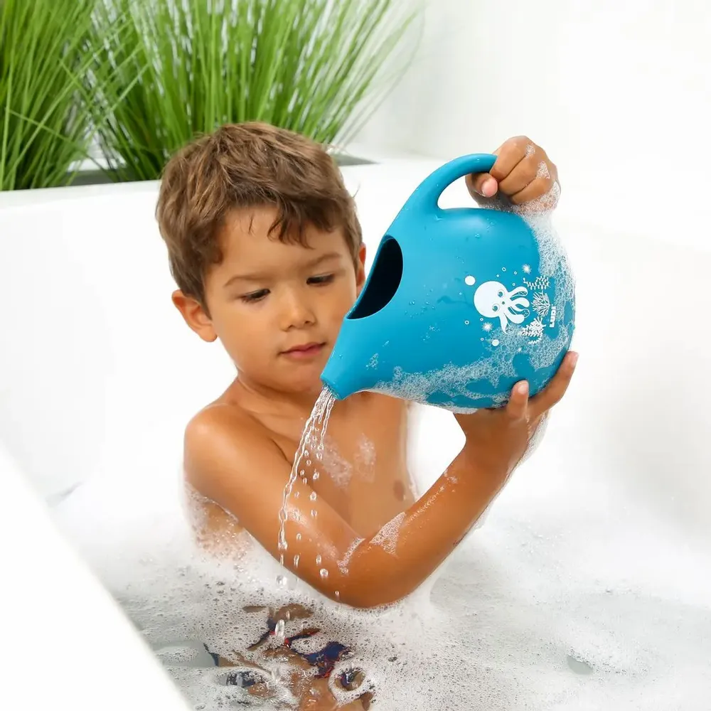Children's bathtime - Bath Watering Can – Silicone - 15 cm - LUDI