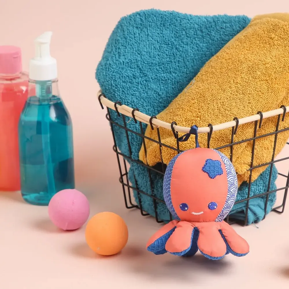 Accessoires pour bain enfants - Éponge de Bain - Pieuvre - 8 cm - LUDI