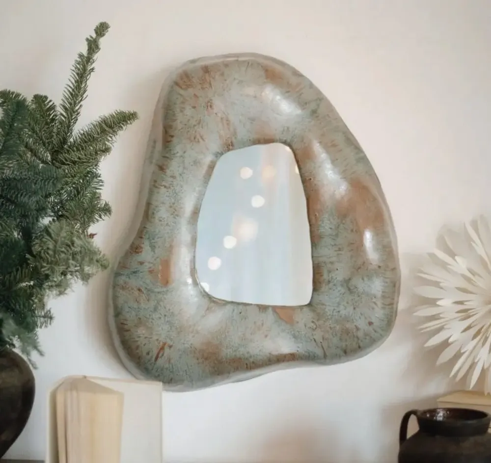 Mirrors - Ceramic mirror Vorozheska - GALERIE SANA MOREAU