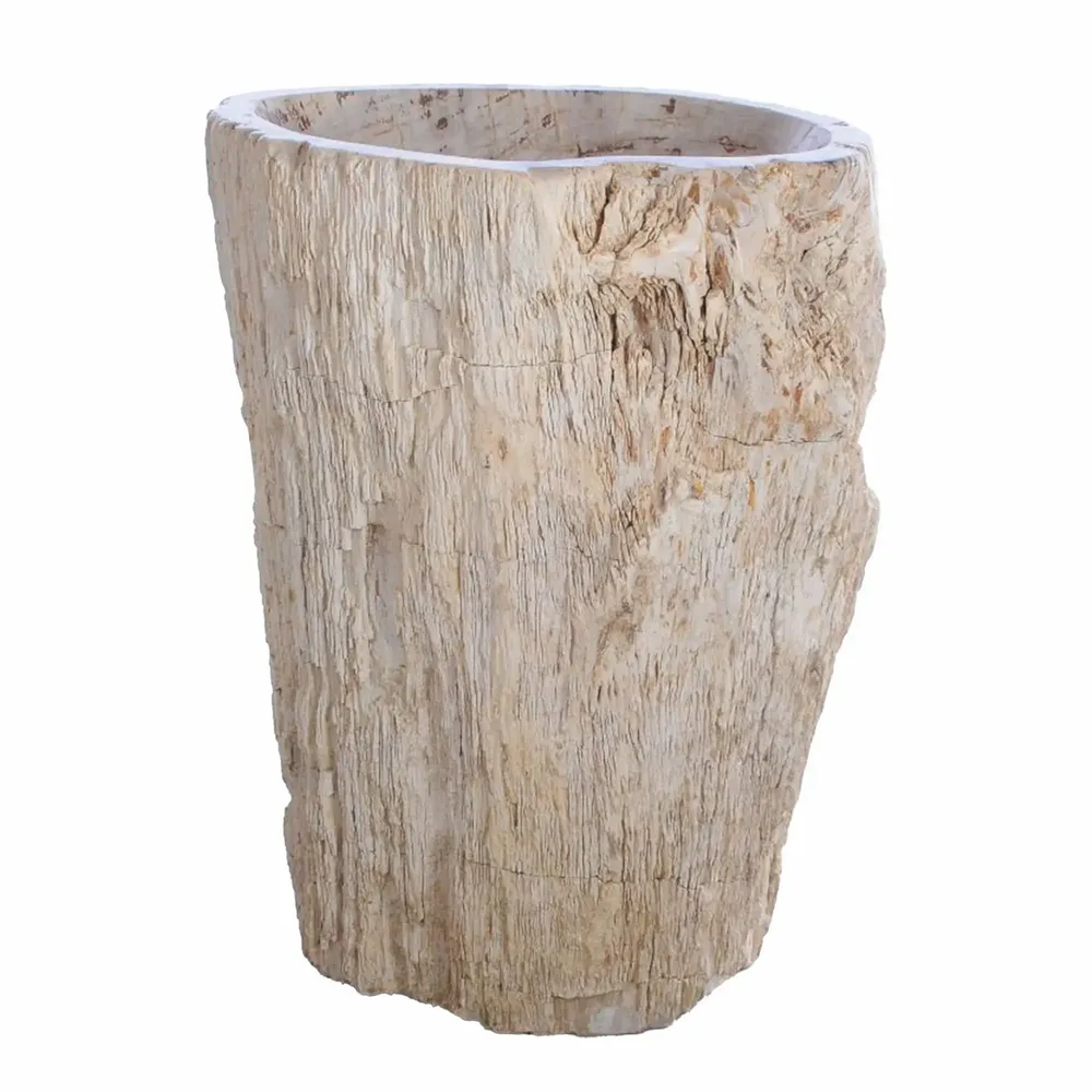 Washbasins - Freestanding Petrified Wood Wash Basins - XYLEIA PETRIFIED WOOD