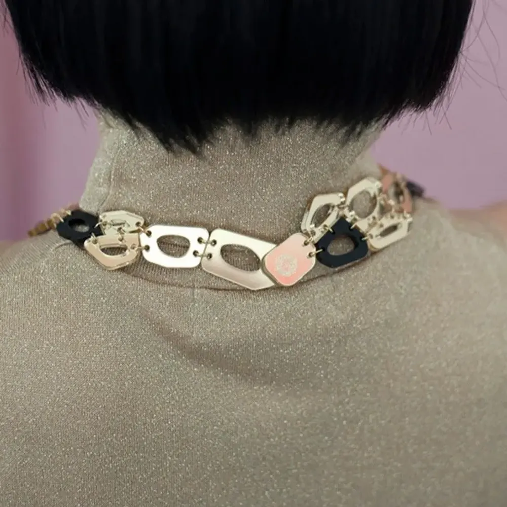 Jewelry - Voronoi Statement Necklace – Sculptural Elegance in Motion - PAMELA COROMOTO