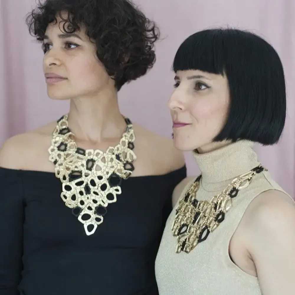 Jewelry - Voronoi Statement Necklace – Sculptural Elegance in Motion - PAMELA COROMOTO