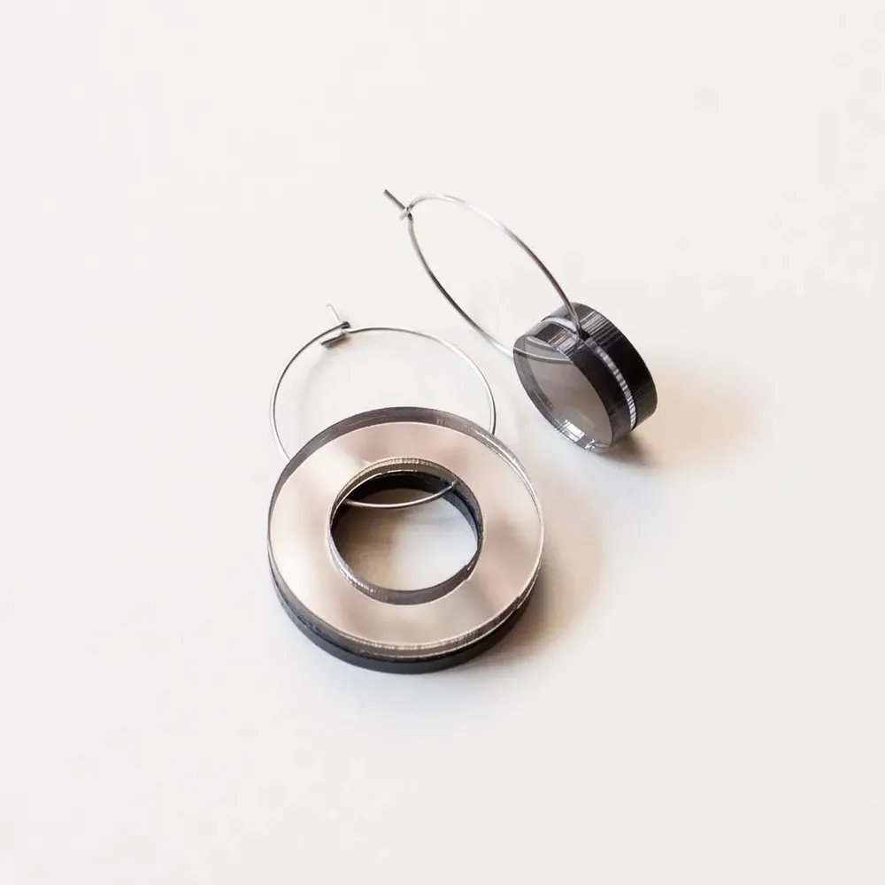 Jewelry - VOID Earrings – Minimal, Reversible, Zero Waste Design - PAMELA COROMOTO