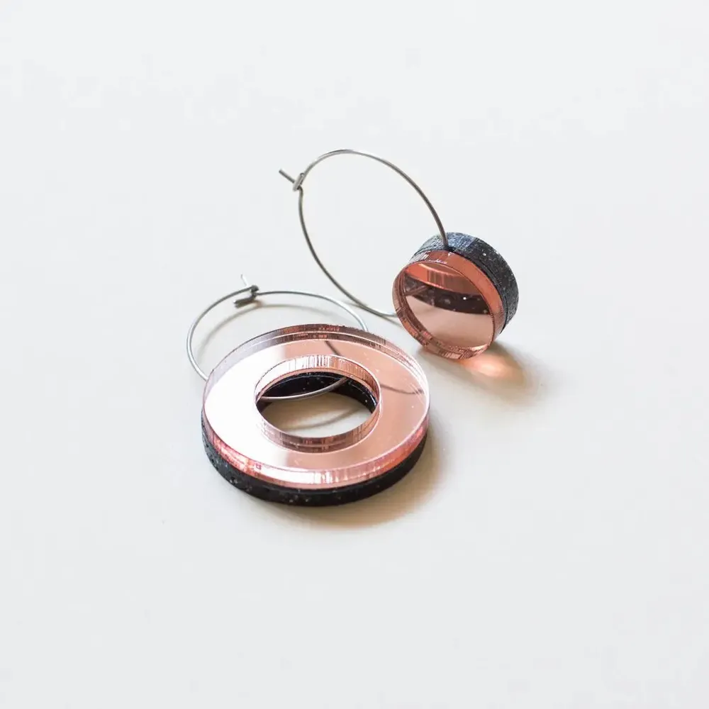 Jewelry - VOID Earrings – Minimal, Reversible, Zero Waste Design - PAMELA COROMOTO
