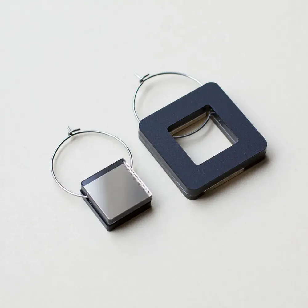 Jewelry - VOID Earrings – Minimal, Reversible, Zero Waste Design - PAMELA COROMOTO
