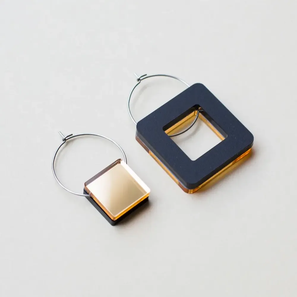 Jewelry - VOID Earrings – Minimal, Reversible, Zero Waste Design - PAMELA COROMOTO