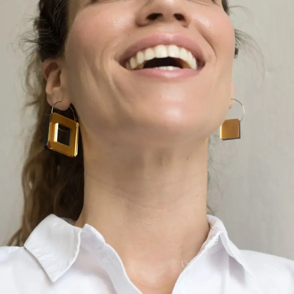 Jewelry - VOID Earrings – Minimal, Reversible, Zero Waste Design - PAMELA COROMOTO
